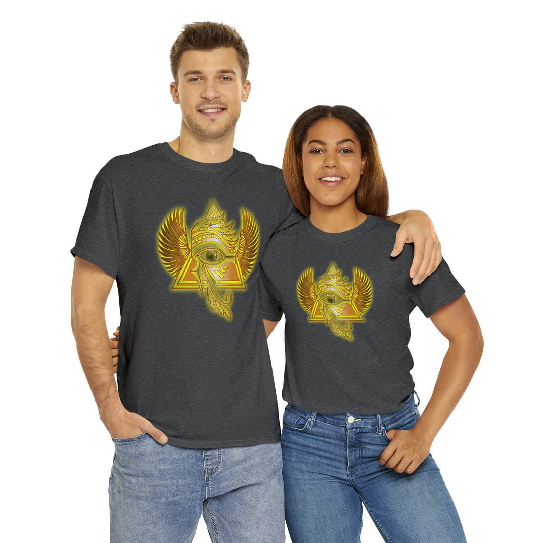 Egyptian Pyramid All-Seeing-Eye - Unisex Heavy Cotton Tee