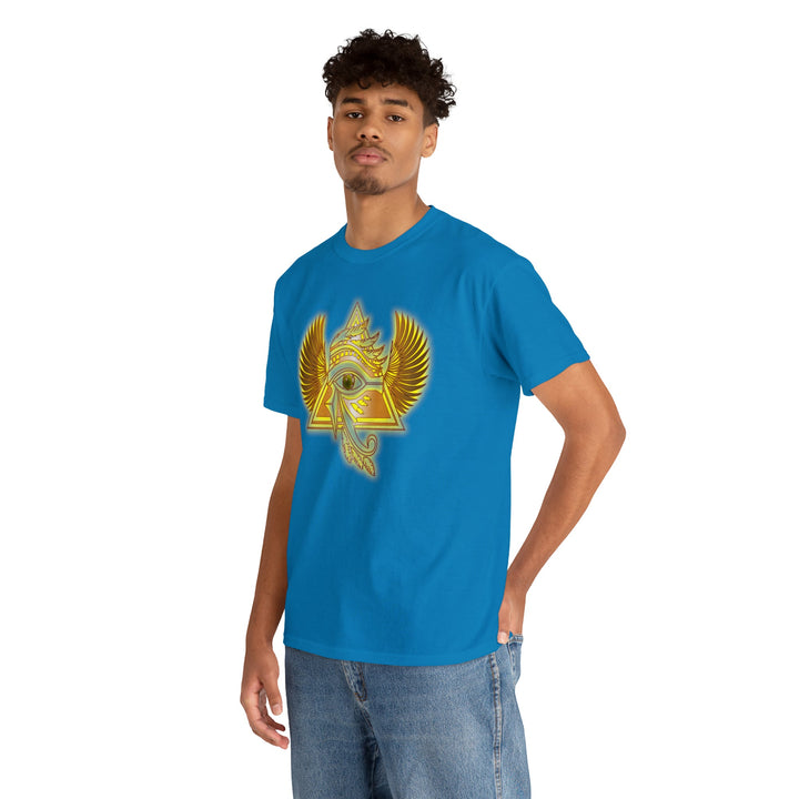 Egyptian Pyramid All-Seeing-Eye - Unisex Heavy Cotton Tee