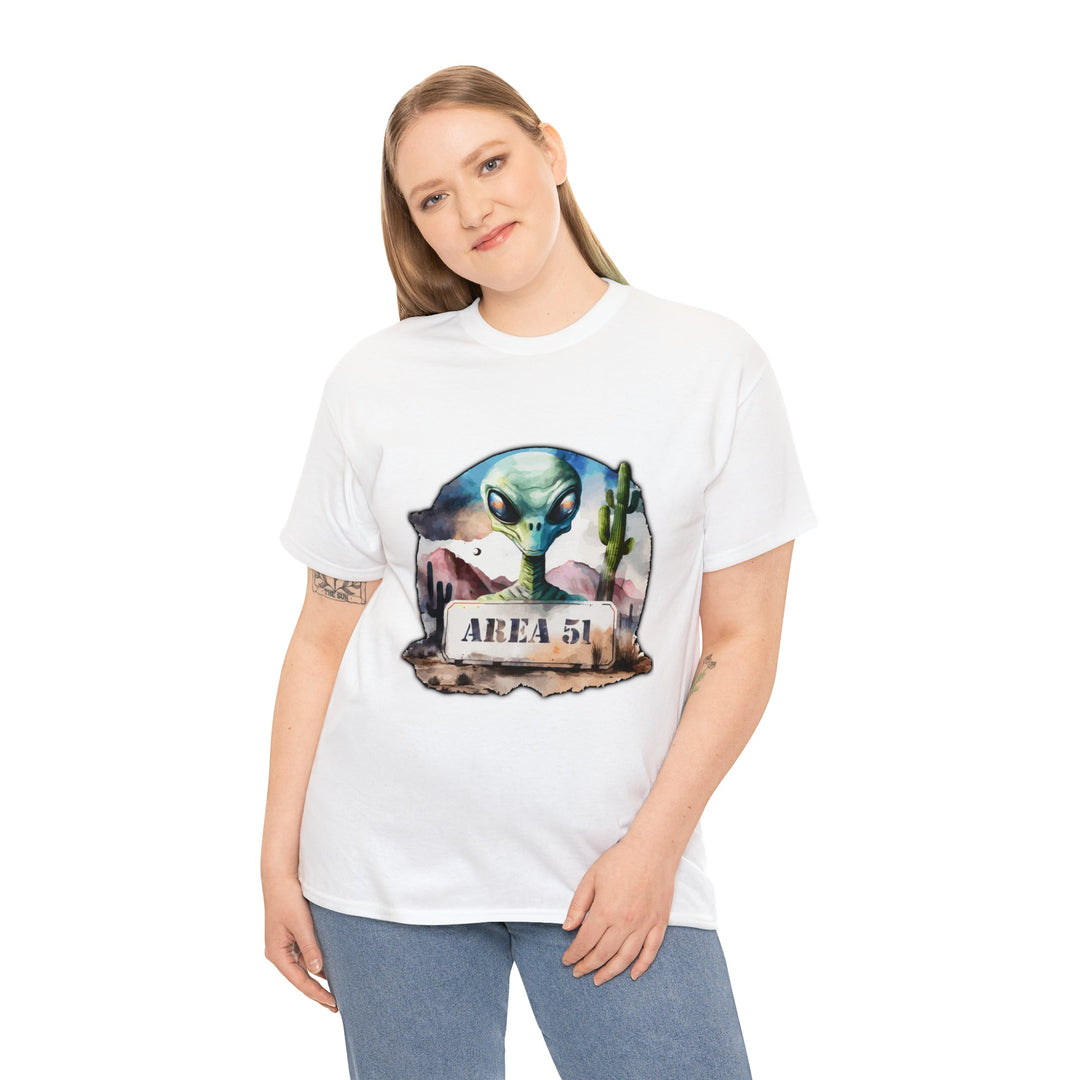 Area 51 Abstract - Unisex Heavy Cotton Tee