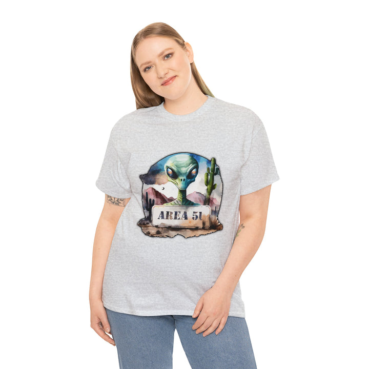 Area 51 Abstract - Unisex Heavy Cotton Tee