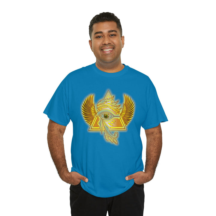 Egyptian Pyramid All-Seeing-Eye - Unisex Heavy Cotton Tee