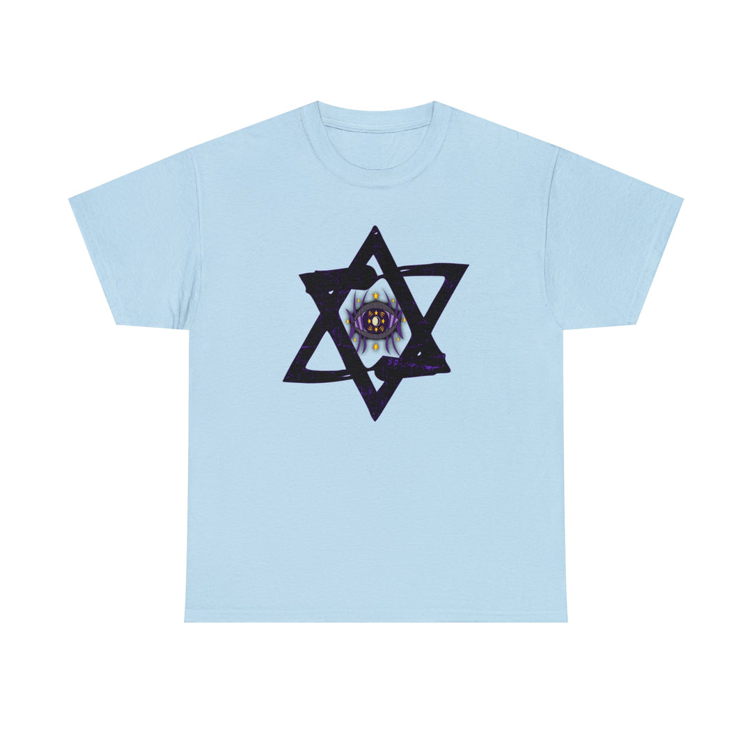 Star Of David All-Seeing-Eye - Unisex Heavy Cotton Tee