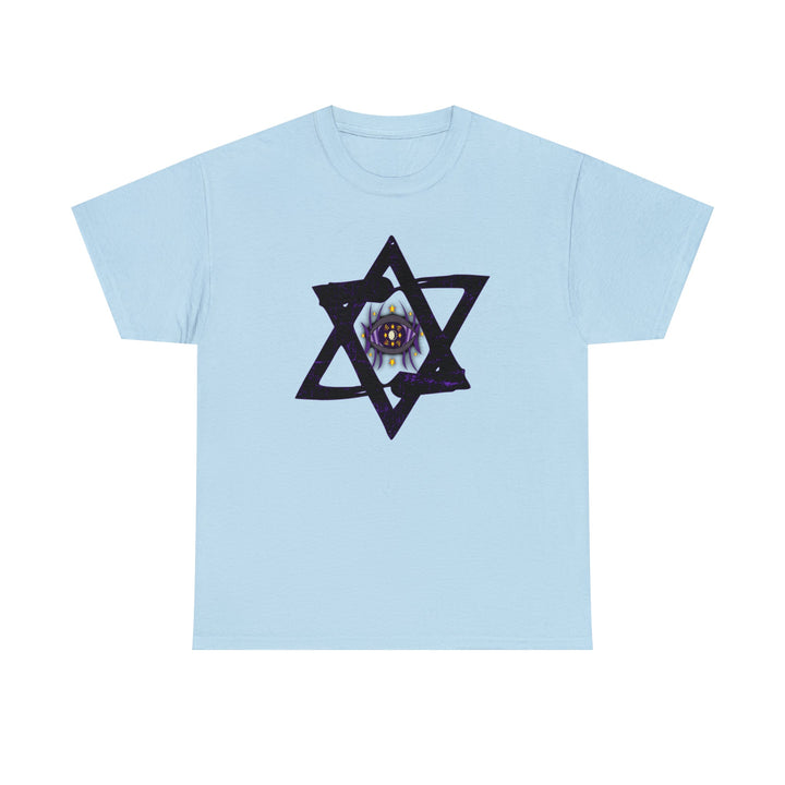 Star Of David All-Seeing-Eye - Unisex Heavy Cotton Tee