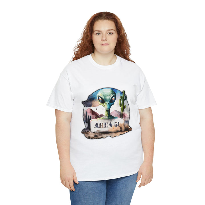Area 51 Abstract - Unisex Heavy Cotton Tee