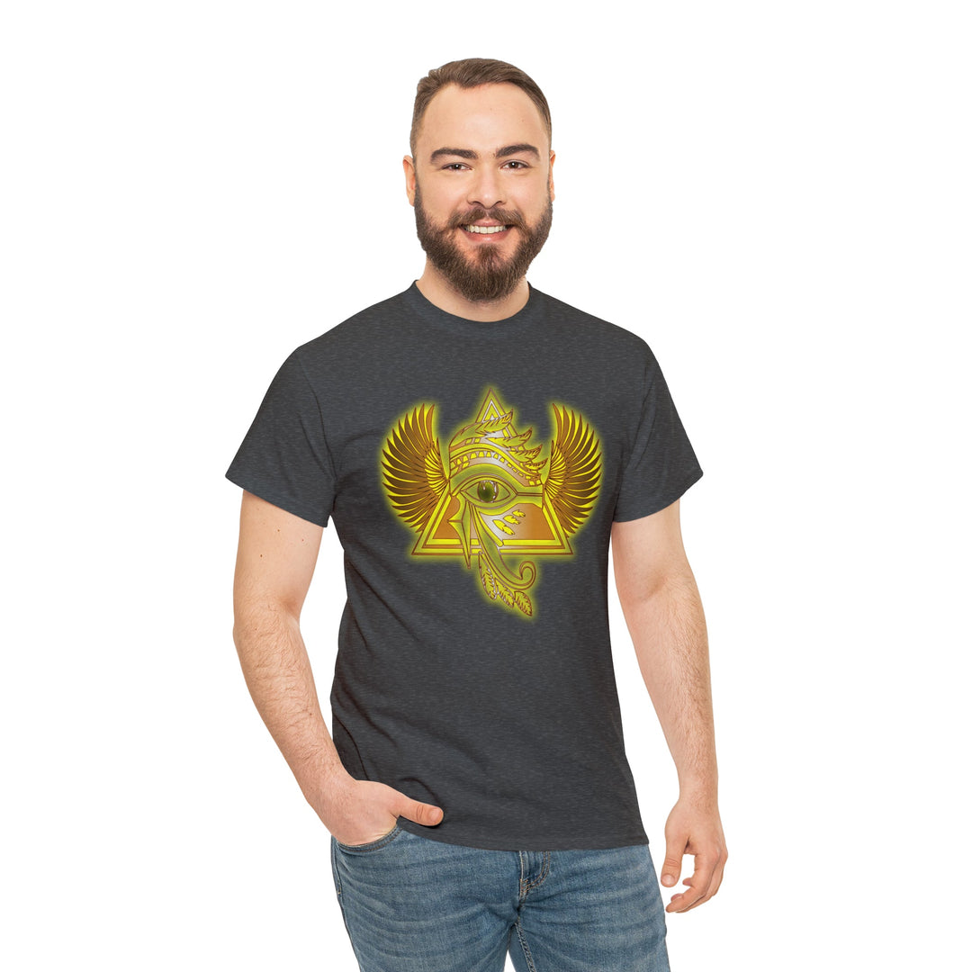 Egyptian Pyramid All-Seeing-Eye - Unisex Heavy Cotton Tee