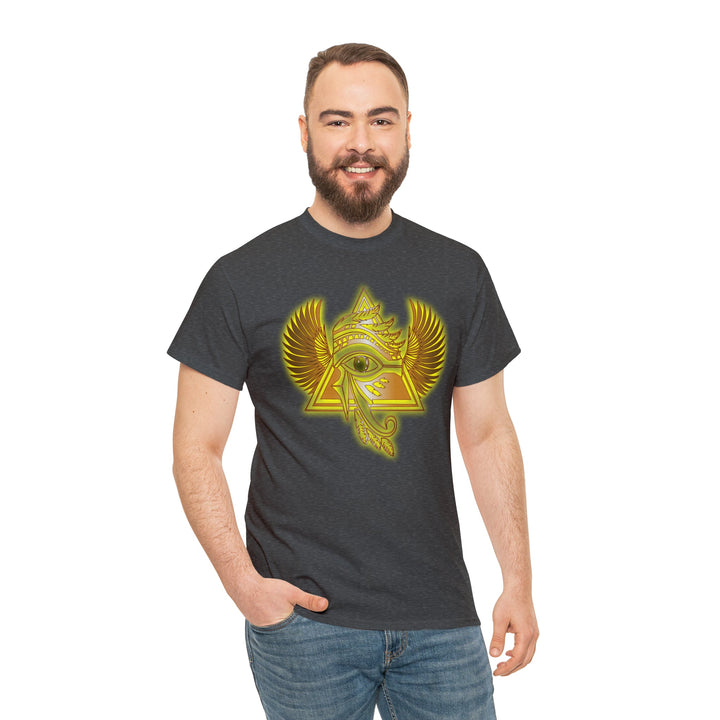 Egyptian Pyramid All-Seeing-Eye - Unisex Heavy Cotton Tee