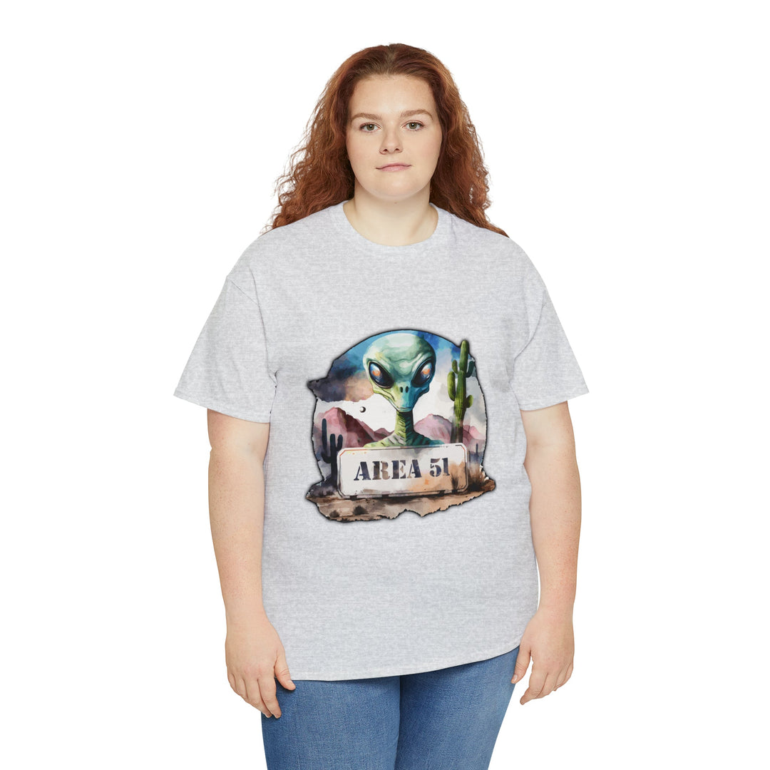 Area 51 Abstract - Unisex Heavy Cotton Tee