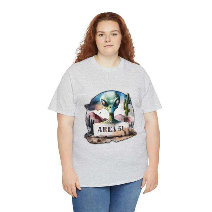 Area 51 Abstract - Unisex Heavy Cotton Tee