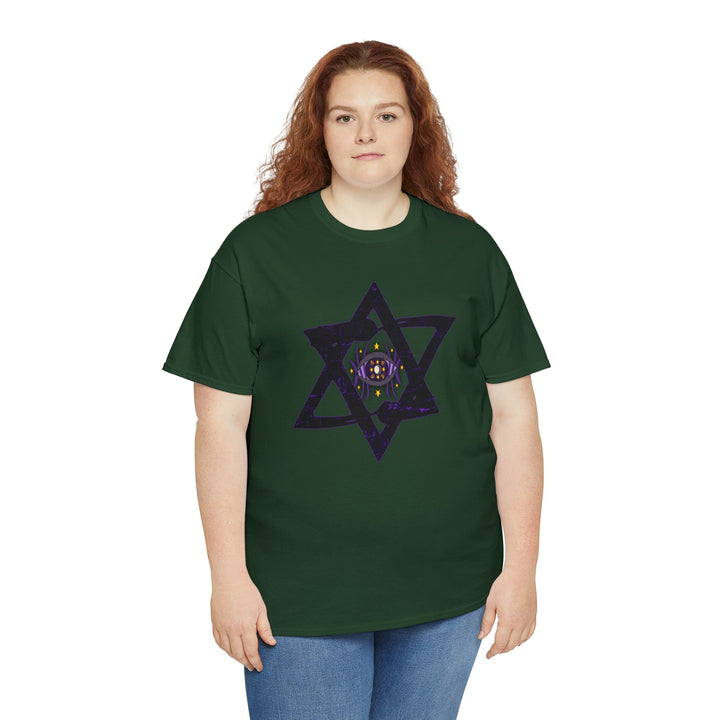 Star Of David All-Seeing-Eye - Unisex Heavy Cotton Tee