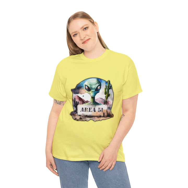 Area 51 Abstract - Unisex Heavy Cotton Tee