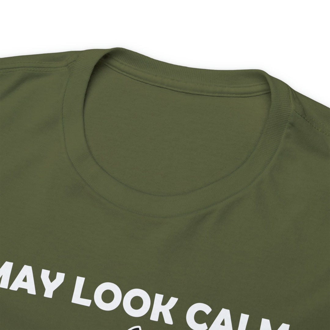 I May Look Calm... Unisex Heavy Cotton Tee