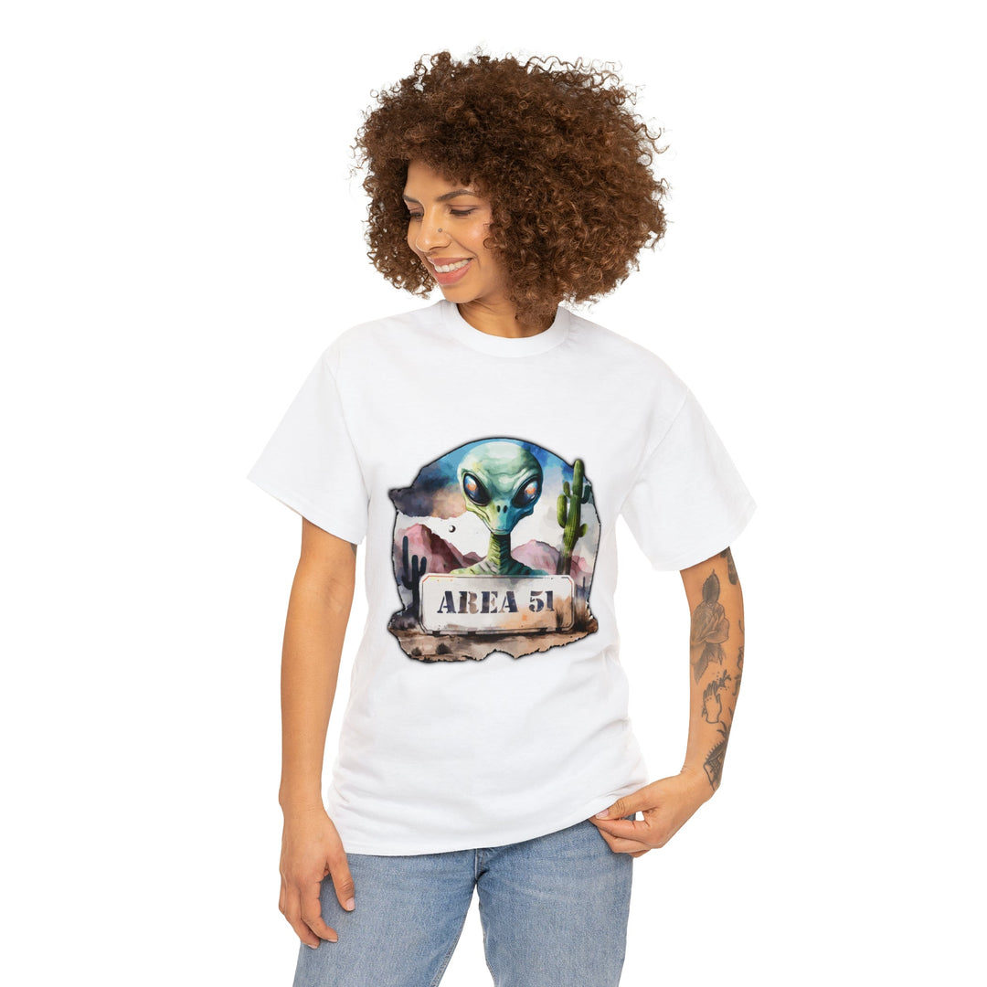 Area 51 Abstract - Unisex Heavy Cotton Tee