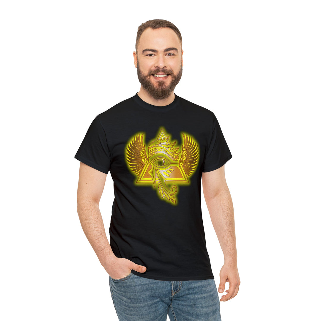 Egyptian Pyramid All-Seeing-Eye - Unisex Heavy Cotton Tee
