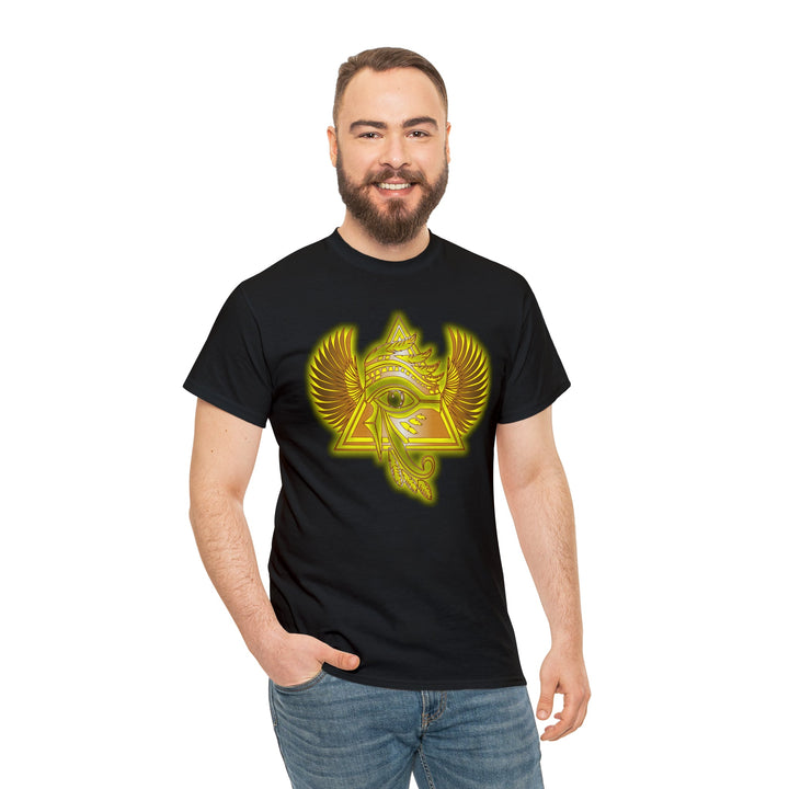 Egyptian Pyramid All-Seeing-Eye - Unisex Heavy Cotton Tee