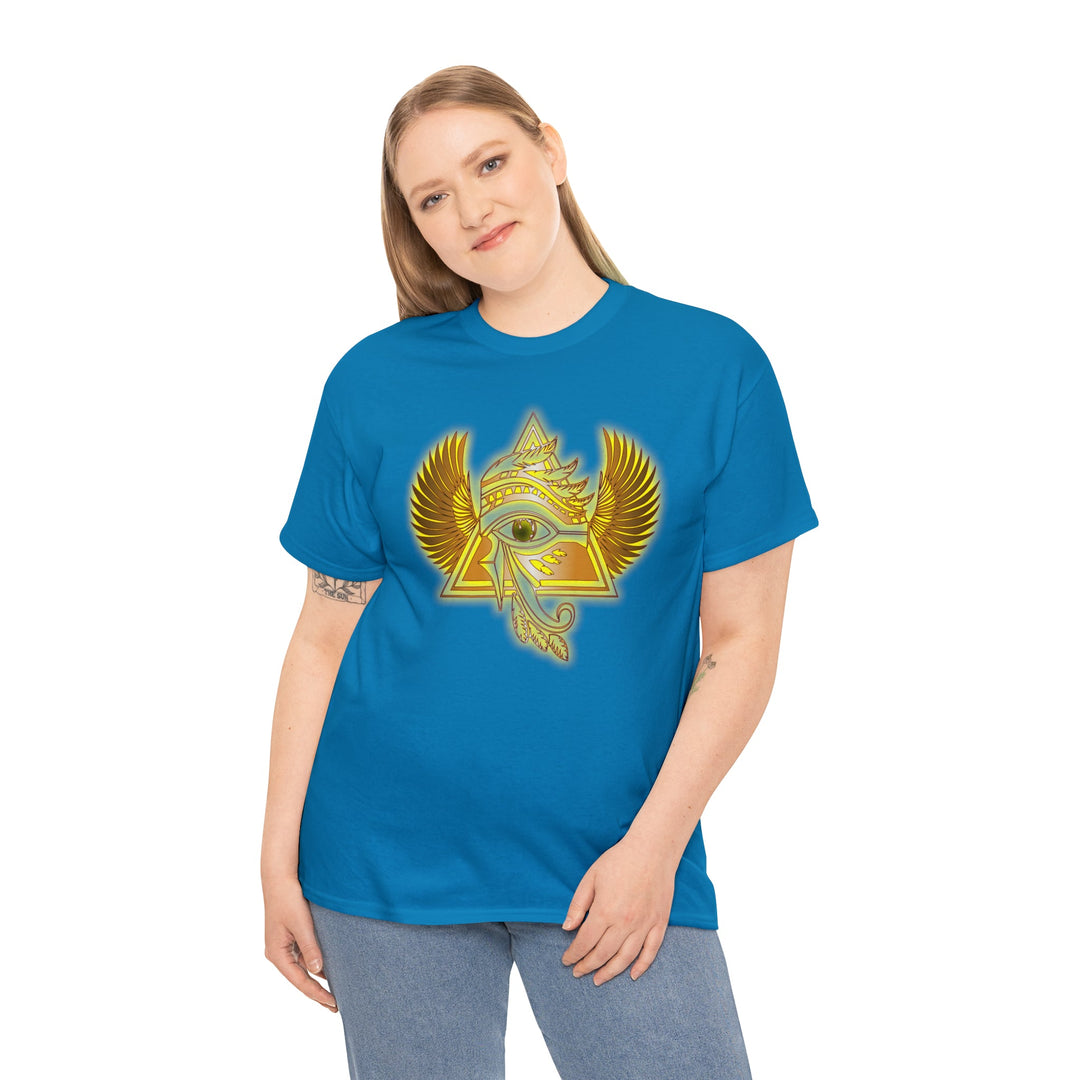 Egyptian Pyramid All-Seeing-Eye - Unisex Heavy Cotton Tee