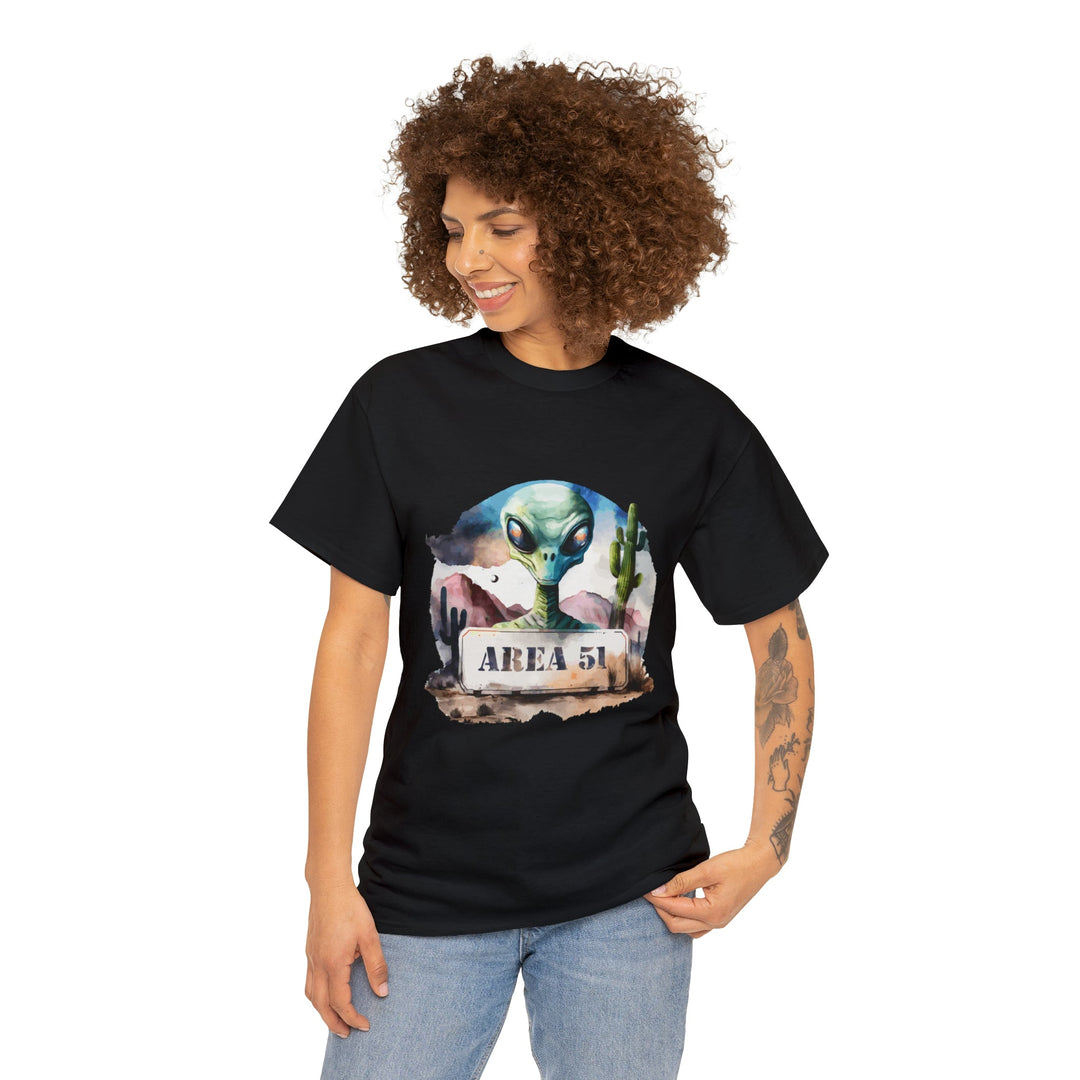 Area 51 Abstract - Unisex Heavy Cotton Tee