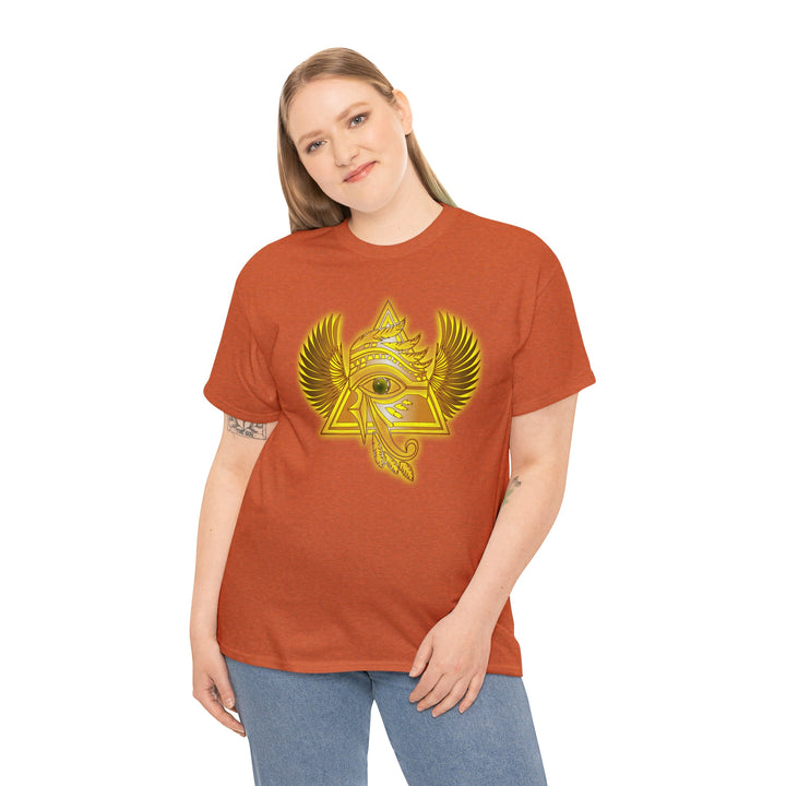 Egyptian Pyramid All-Seeing-Eye - Unisex Heavy Cotton Tee
