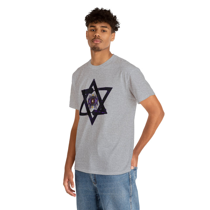 Star Of David All-Seeing-Eye - Unisex Heavy Cotton Tee