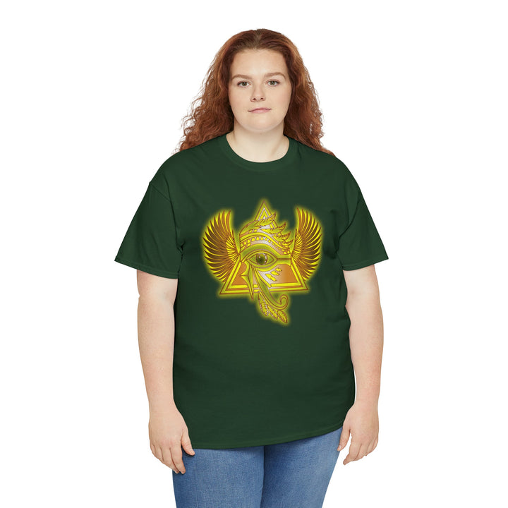 Egyptian Pyramid All-Seeing-Eye - Unisex Heavy Cotton Tee