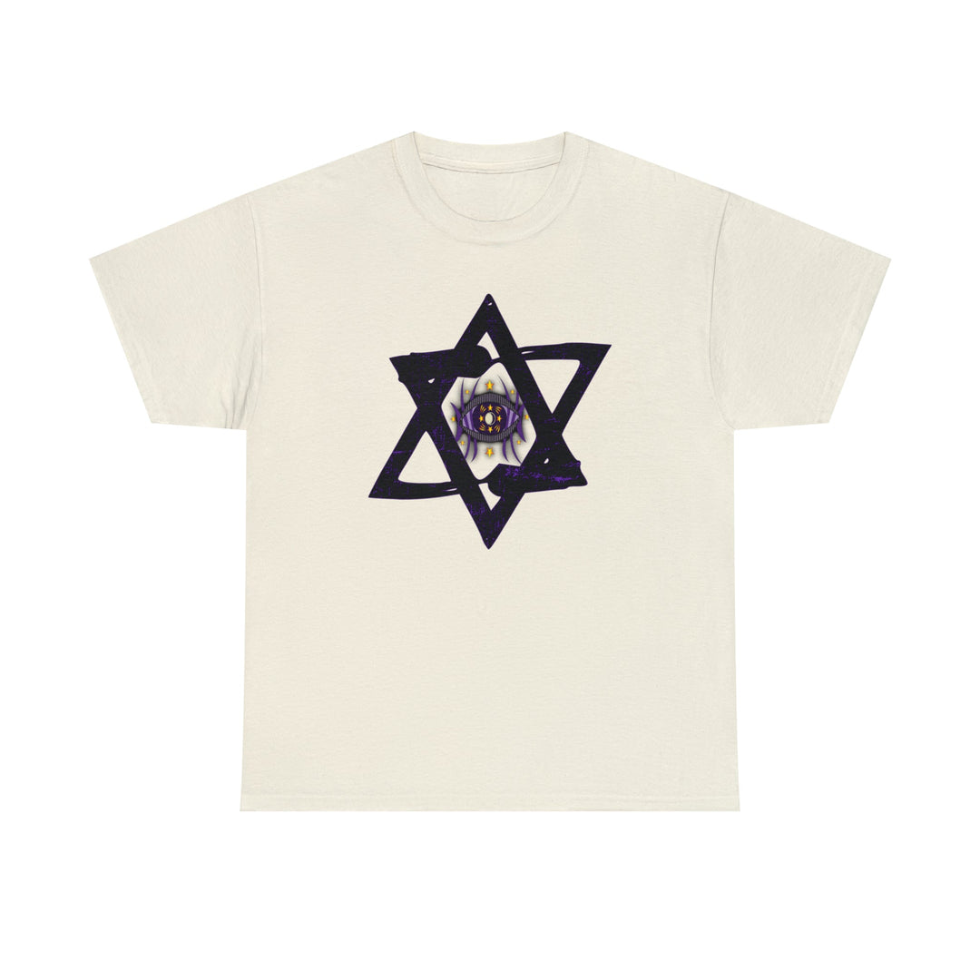 Star Of David All-Seeing-Eye - Unisex Heavy Cotton Tee