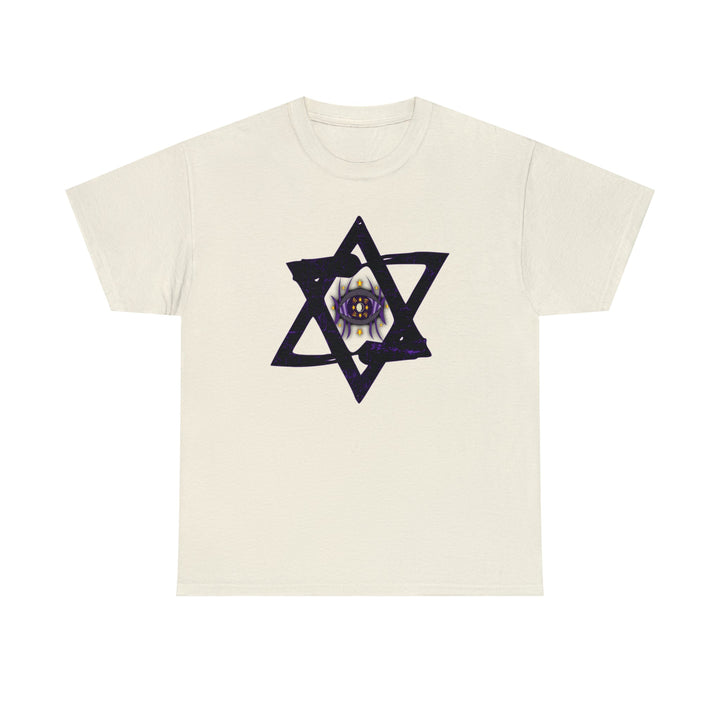 Star Of David All-Seeing-Eye - Unisex Heavy Cotton Tee