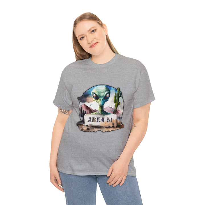 Area 51 Abstract - Unisex Heavy Cotton Tee