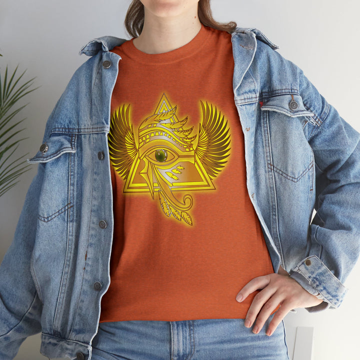 Egyptian Pyramid All-Seeing-Eye - Unisex Heavy Cotton Tee