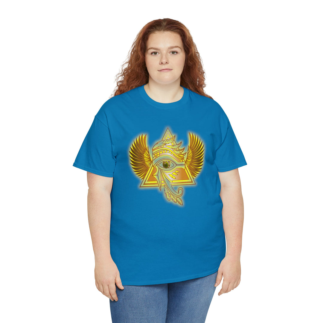 Egyptian Pyramid All-Seeing-Eye - Unisex Heavy Cotton Tee
