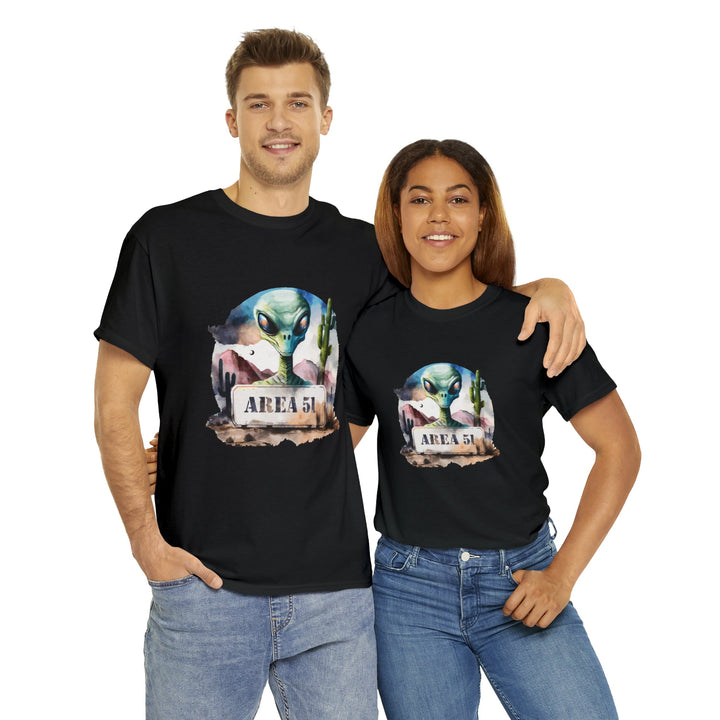 Area 51 Abstract - Unisex Heavy Cotton Tee