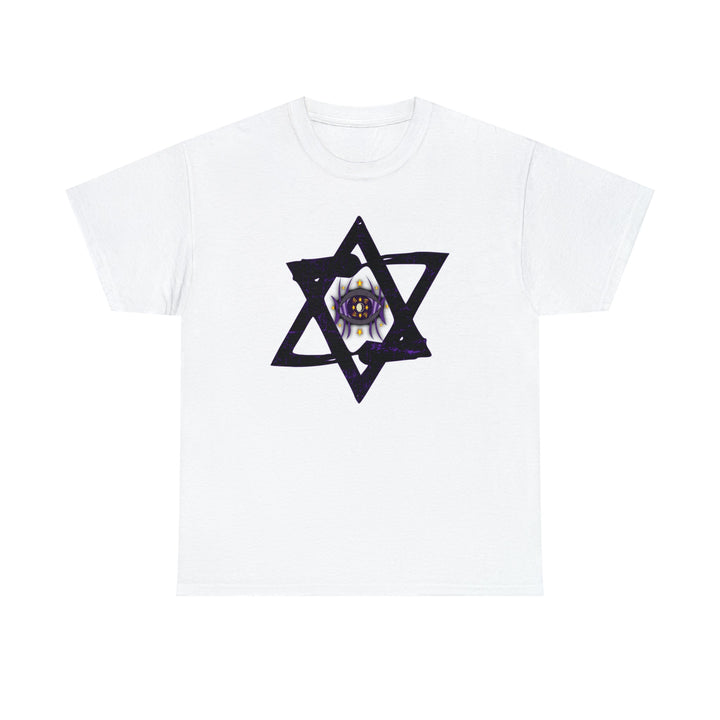 Star Of David All-Seeing-Eye - Unisex Heavy Cotton Tee
