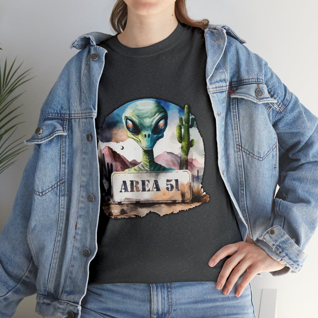 Area 51 Abstract - Unisex Heavy Cotton Tee