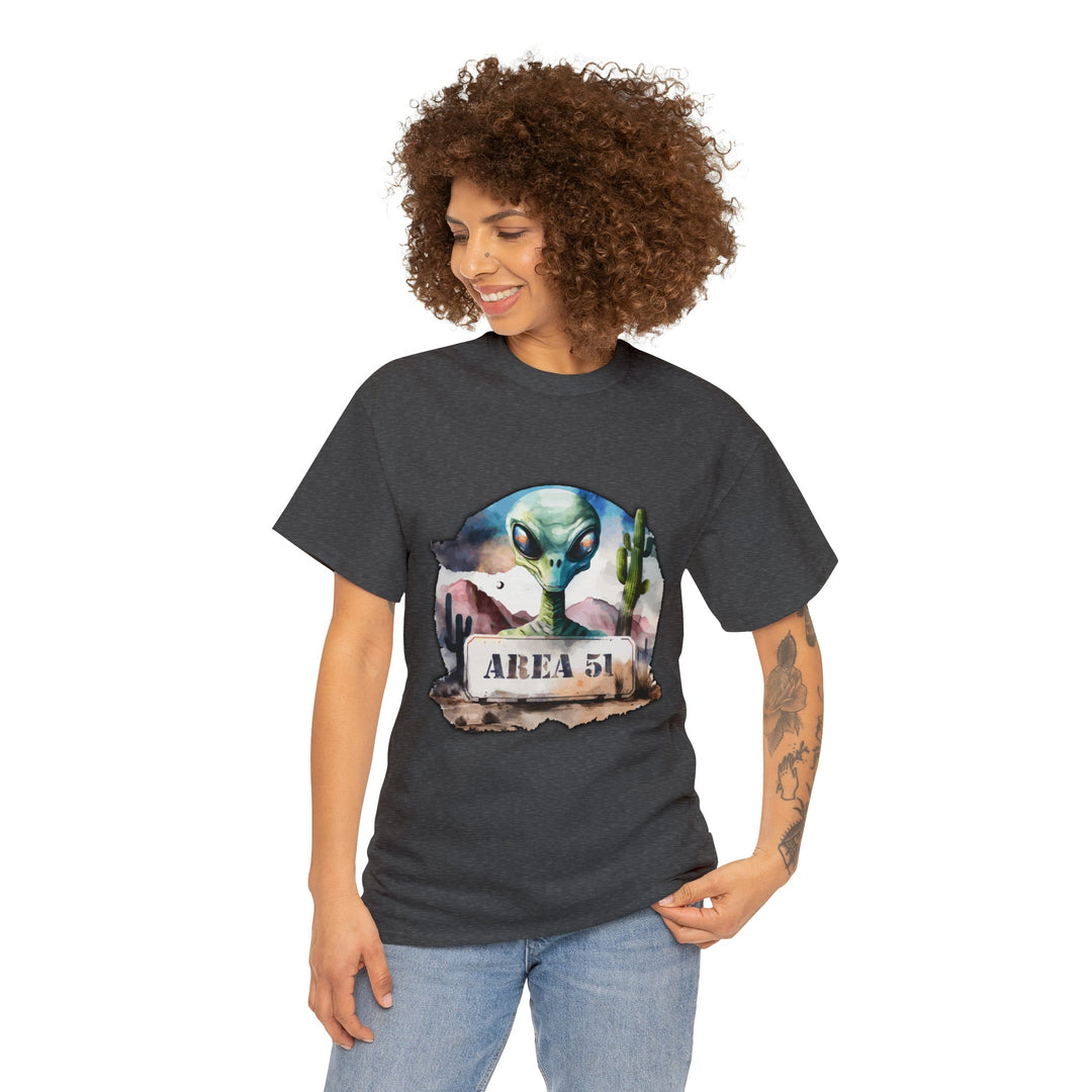 Area 51 Abstract - Unisex Heavy Cotton Tee