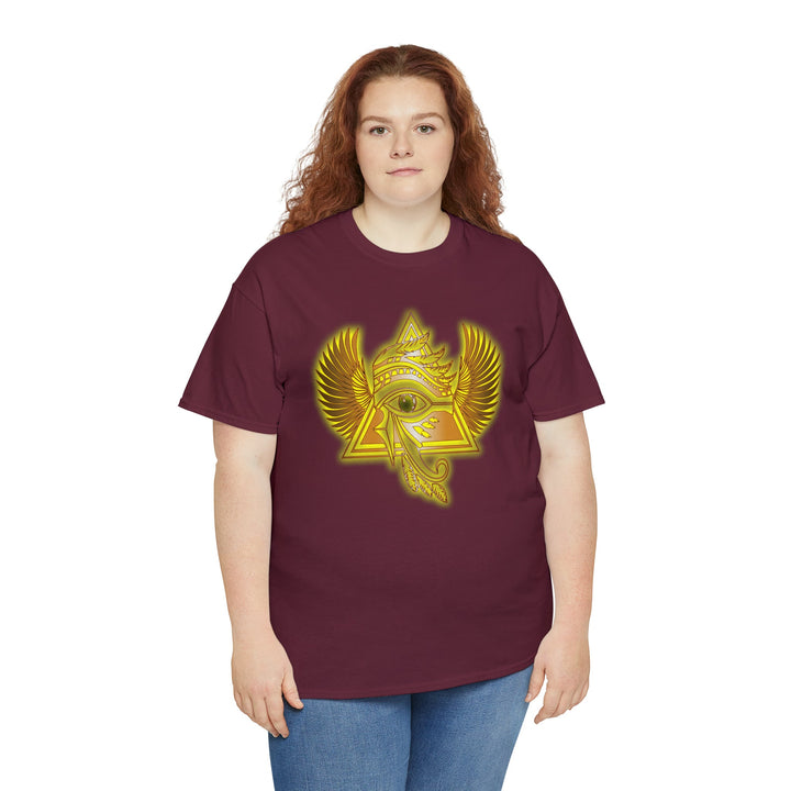 Egyptian Pyramid All-Seeing-Eye - Unisex Heavy Cotton Tee