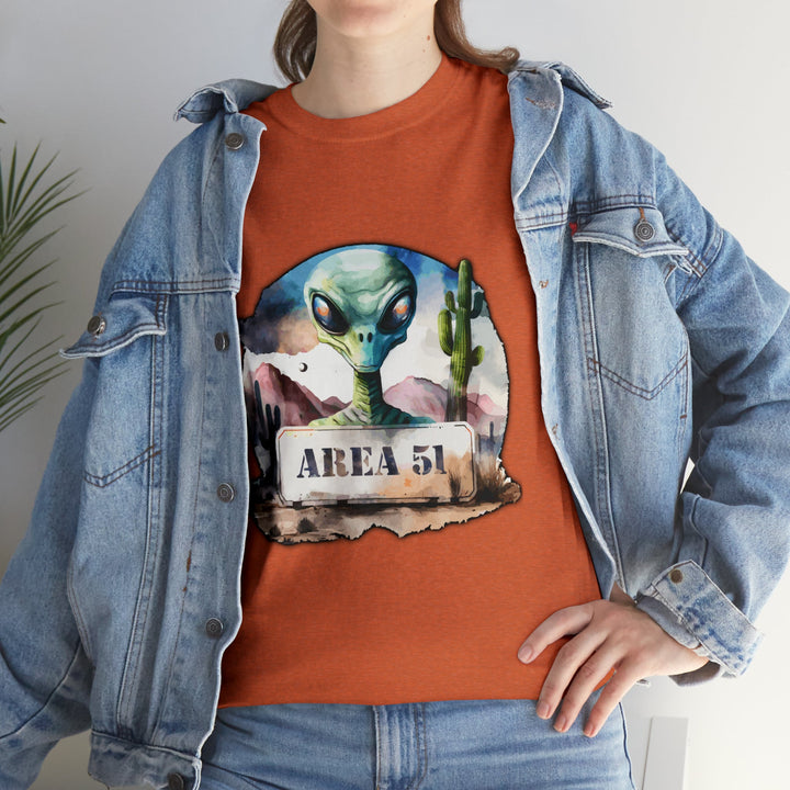Area 51 Abstract - Unisex Heavy Cotton Tee