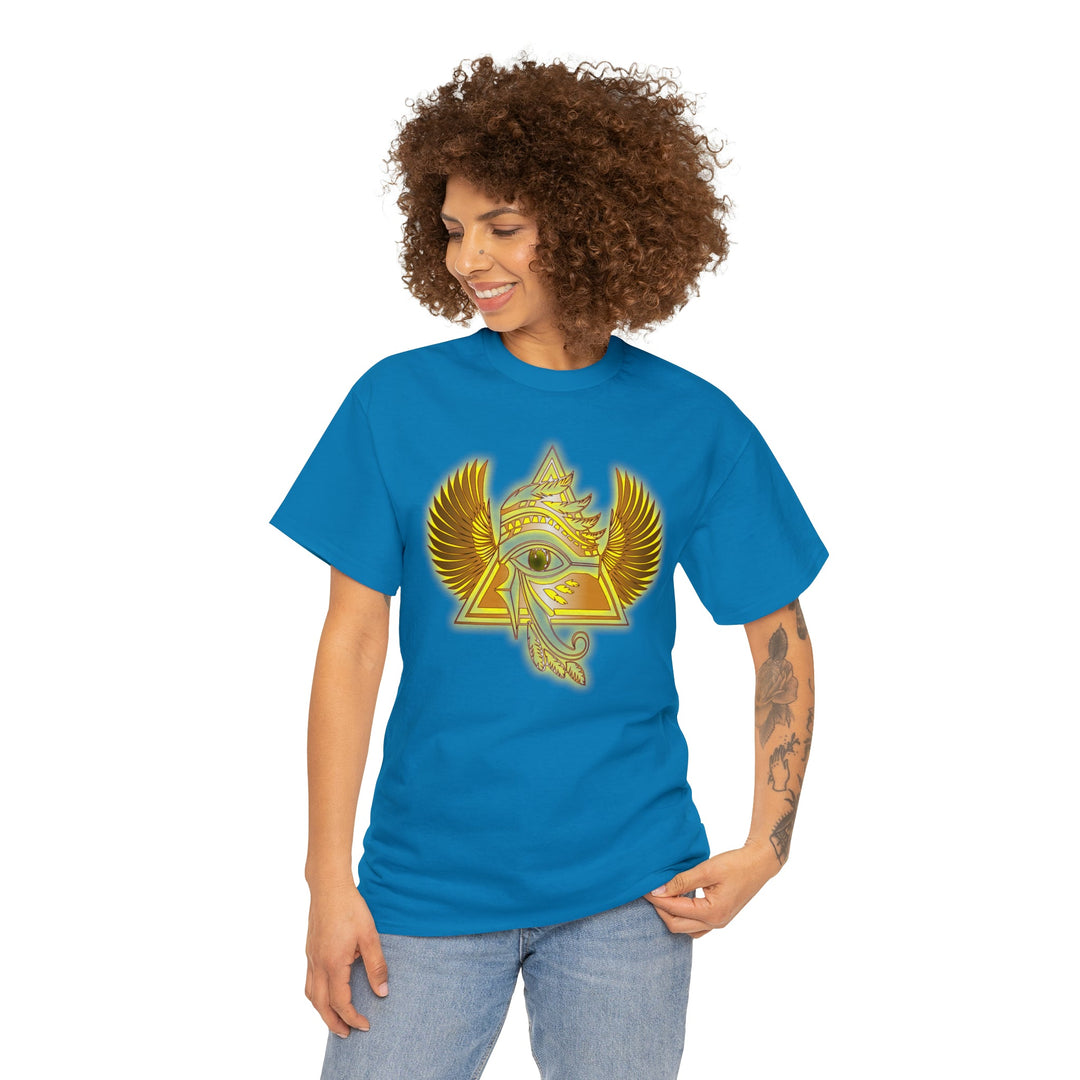 Egyptian Pyramid All-Seeing-Eye - Unisex Heavy Cotton Tee