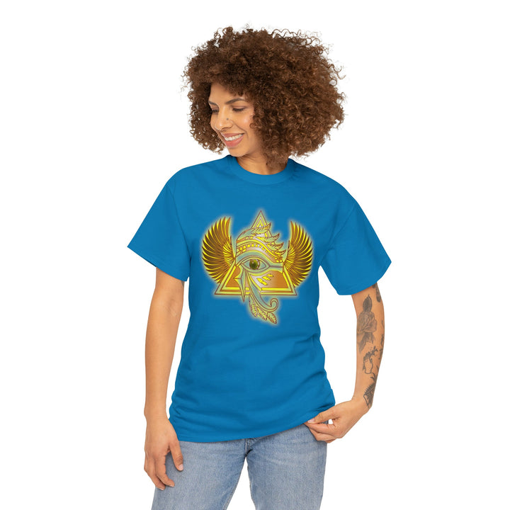 Egyptian Pyramid All-Seeing-Eye - Unisex Heavy Cotton Tee