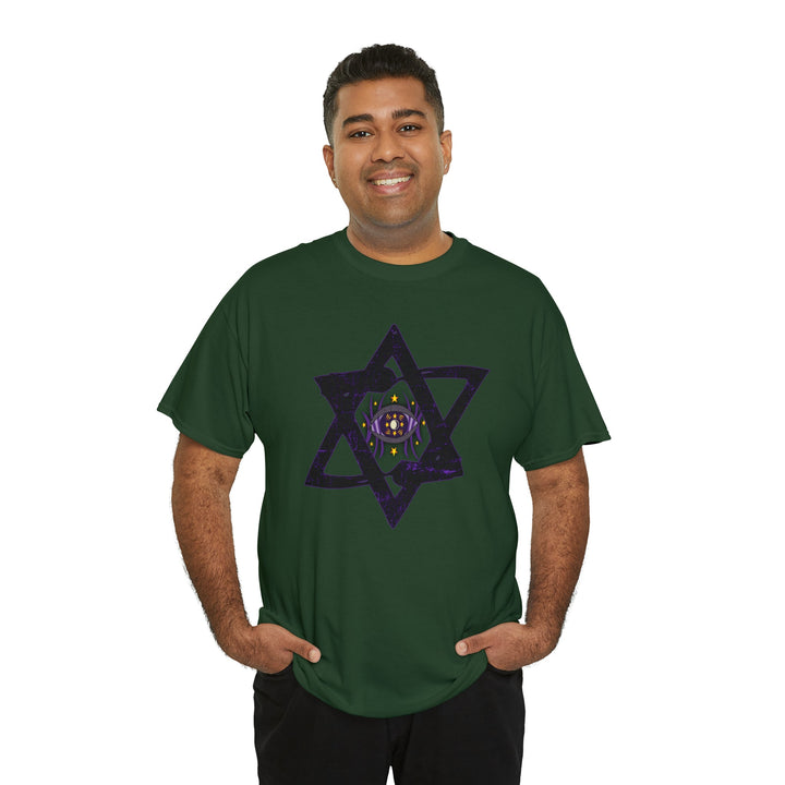 Star Of David All-Seeing-Eye - Unisex Heavy Cotton Tee