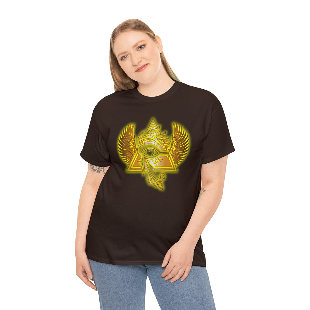Egyptian Pyramid All-Seeing-Eye - Unisex Heavy Cotton Tee