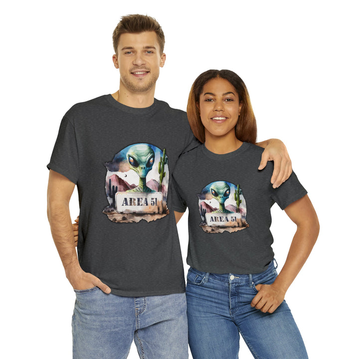 Area 51 Abstract - Unisex Heavy Cotton Tee