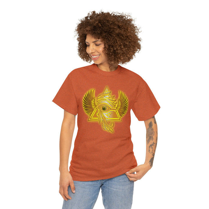 Egyptian Pyramid All-Seeing-Eye - Unisex Heavy Cotton Tee