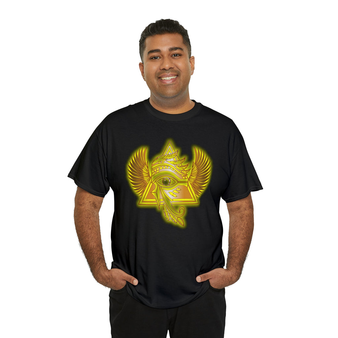 Egyptian Pyramid All-Seeing-Eye - Unisex Heavy Cotton Tee