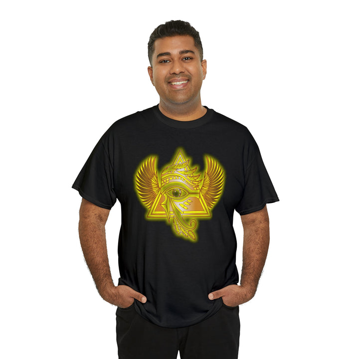 Egyptian Pyramid All-Seeing-Eye - Unisex Heavy Cotton Tee