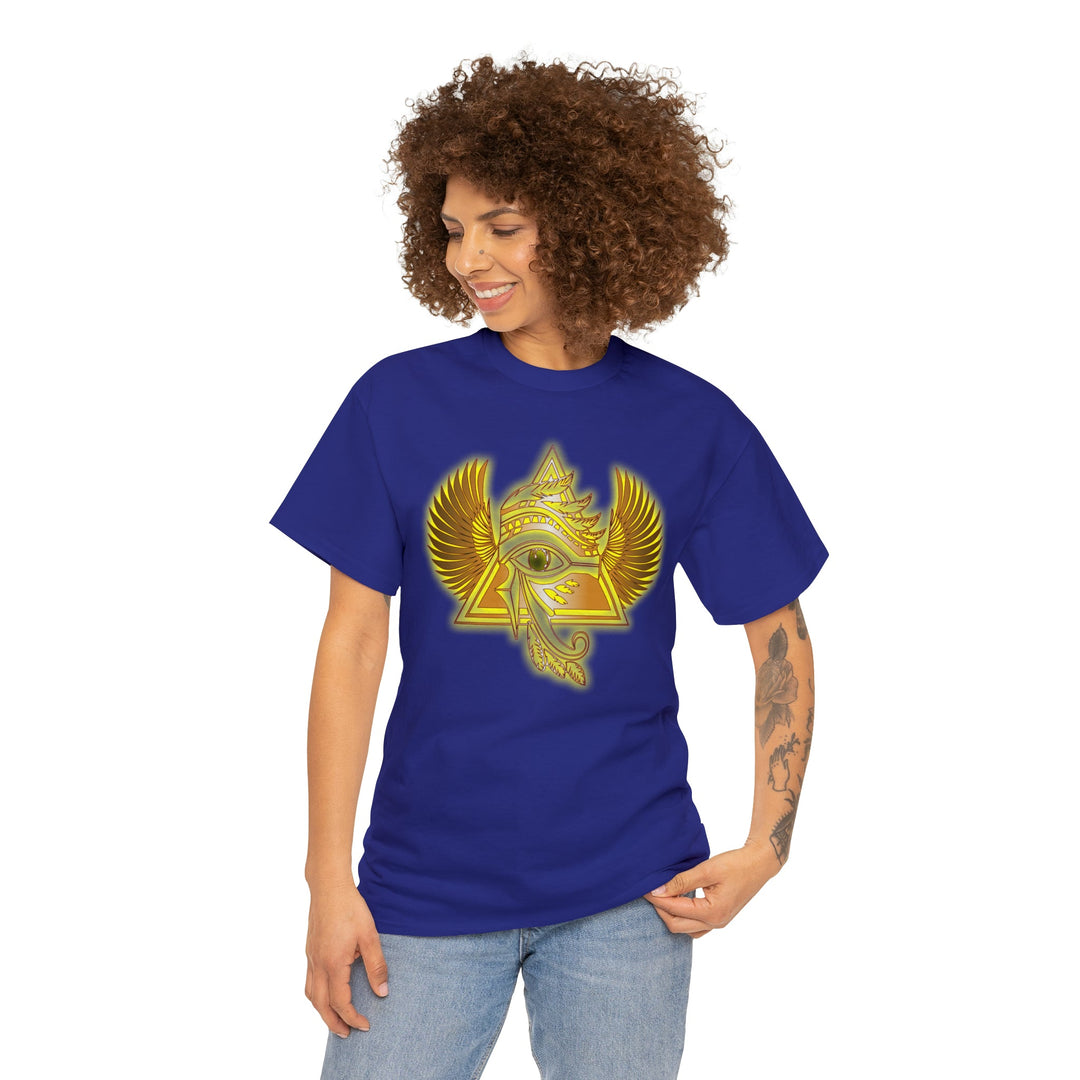 Egyptian Pyramid All-Seeing-Eye - Unisex Heavy Cotton Tee