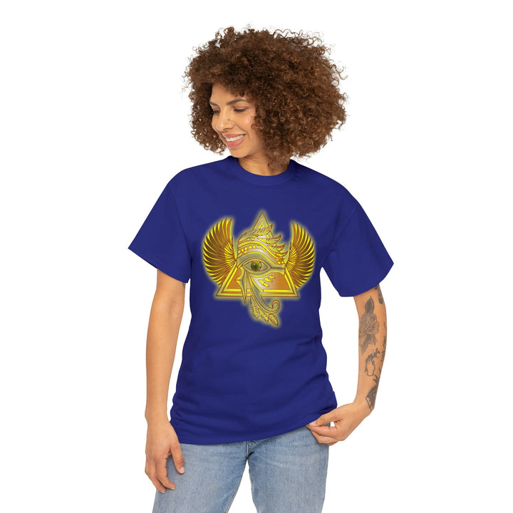 Egyptian Pyramid All-Seeing-Eye - Unisex Heavy Cotton Tee
