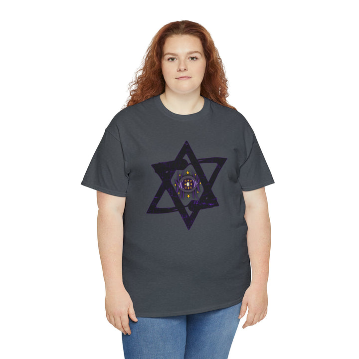 Star Of David All-Seeing-Eye - Unisex Heavy Cotton Tee