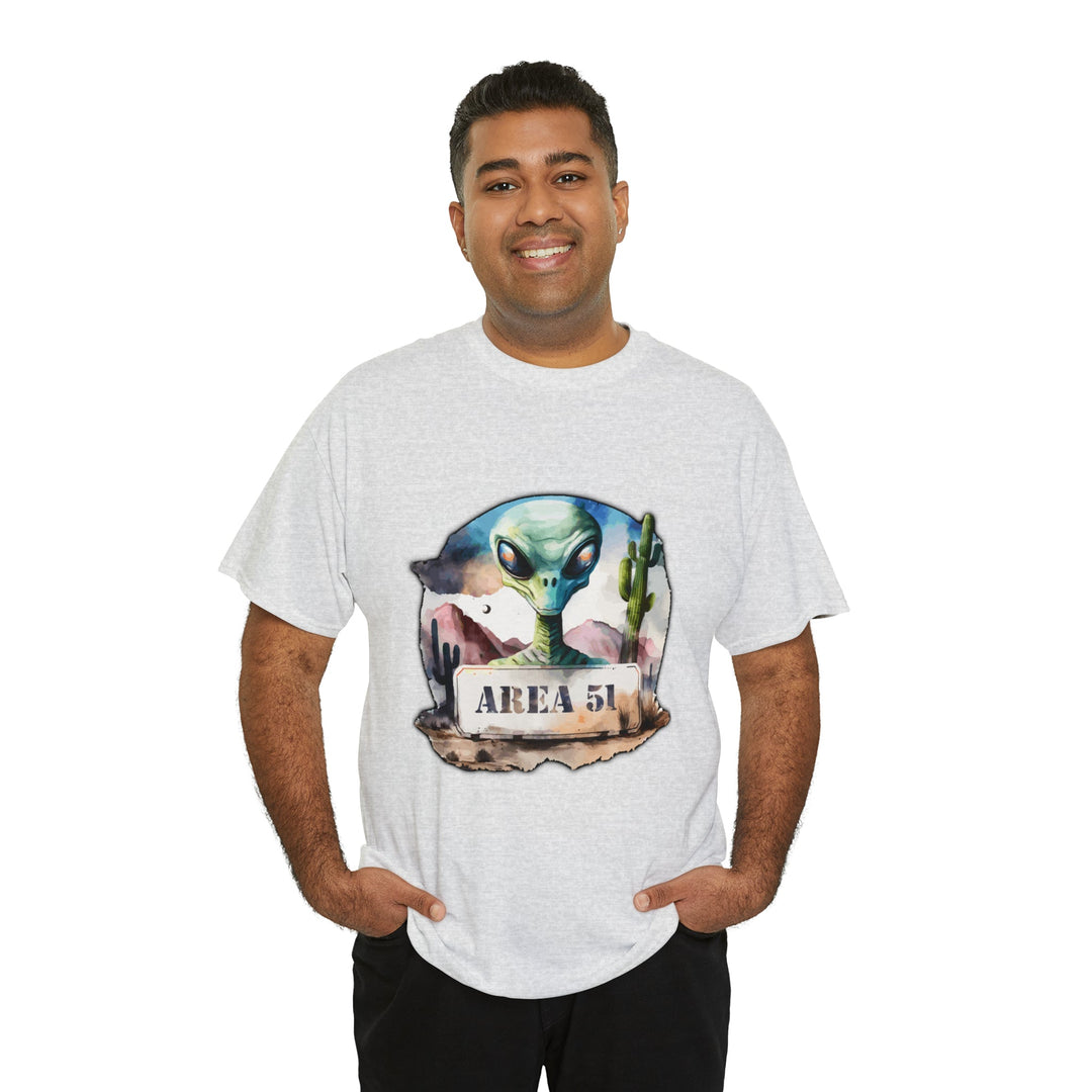 Area 51 Abstract - Unisex Heavy Cotton Tee