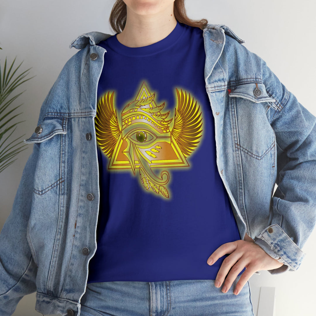 Egyptian Pyramid All-Seeing-Eye - Unisex Heavy Cotton Tee