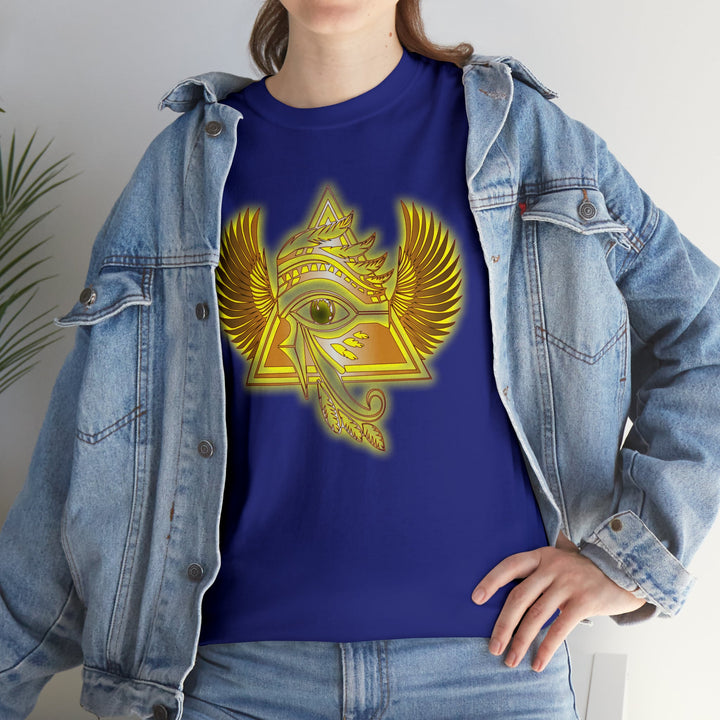 Egyptian Pyramid All-Seeing-Eye - Unisex Heavy Cotton Tee