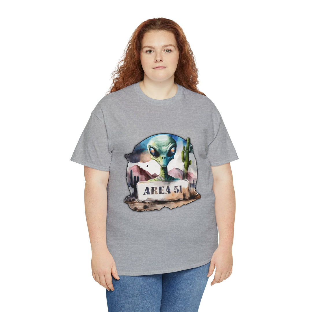 Area 51 Abstract - Unisex Heavy Cotton Tee
