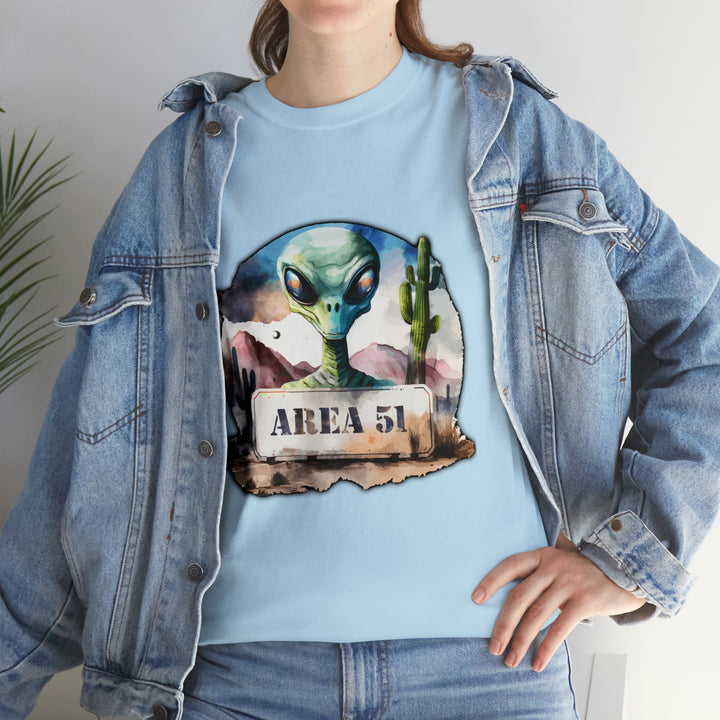 Area 51 Abstract - Unisex Heavy Cotton Tee
